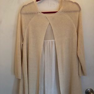 Sweater with Chiffon Back